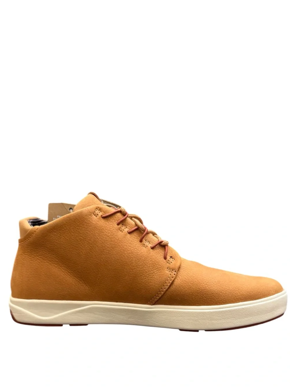 OLUKAI - LIGHT BROWN LEATHER WHITE SOLE CHUKKA BOOTS “NANA HELE”